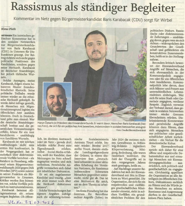 Titelseite: Rassismus als ständiger Begleiter